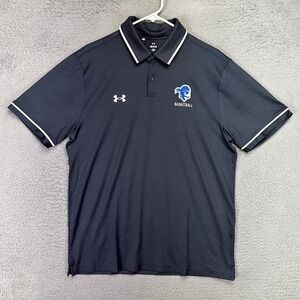 Under Armour Shirt Mens Large Grey Loose Senton Hall Pirates Polo Golf Rugby NEW